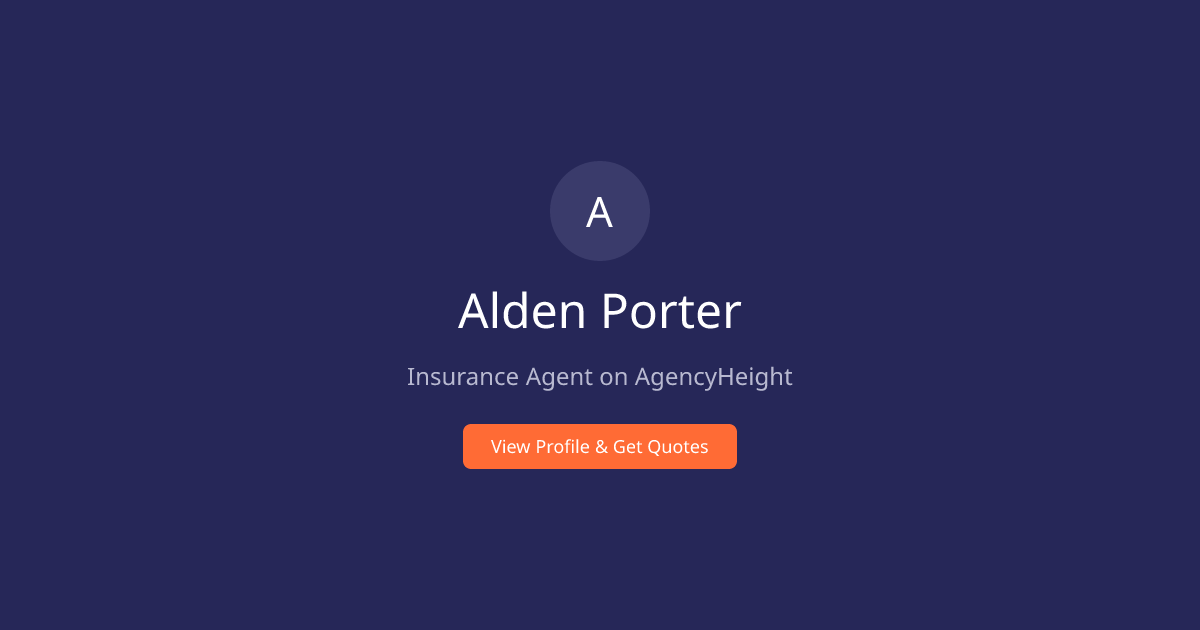 Alden Porter | Insurance Agent in Garden City, KS | AgencyHeight ...