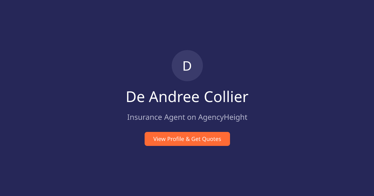 De Andree Collier | Insurance Agent in Minneapolis, MN | AgencyHeight ...