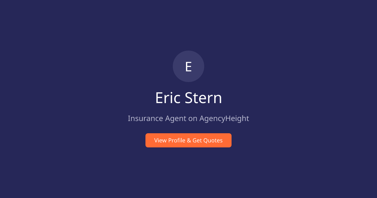 Eric Stern - Independent Ethos Life Agent | Insurance Agent in Carson ...