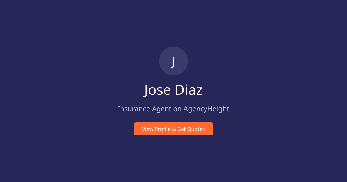Jose Diaz | Insurance Agent in Austin, TX | AgencyHeight | AgencyHeight