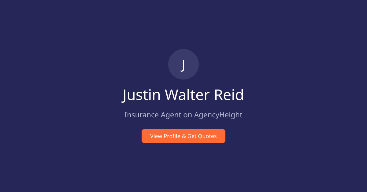 Justin Walter Reid | Insurance Agent in Trinity, FL | AgencyHeight ...